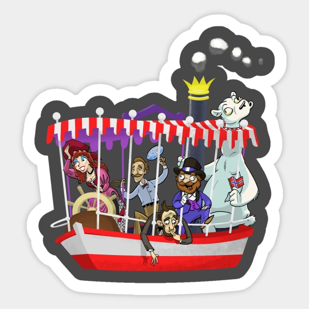 Animatronicans Under New Management (no logo) Sticker by JeffJonesComedy